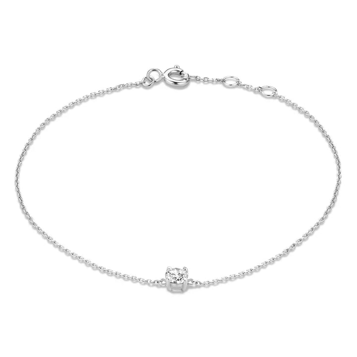 Elegante witgouden armband met verfijnde details