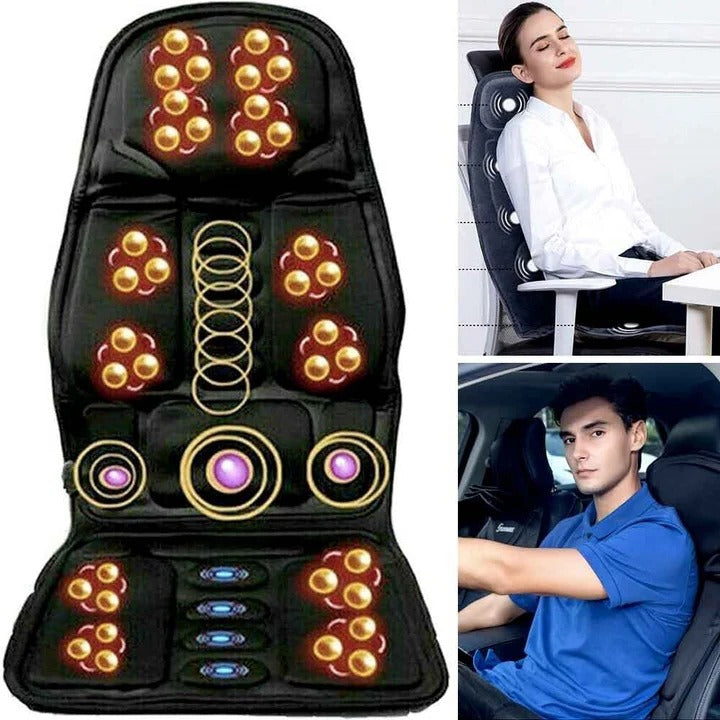 Massagekussen voor de hele rug met warmte voor nek en rug