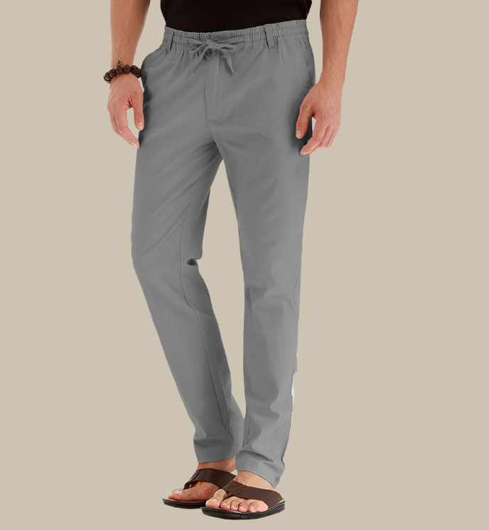 Heren Casual Loszittende Zomerbroek met Elastische Taille