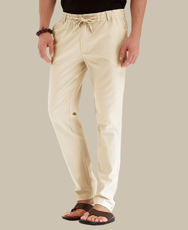 Heren Casual Loszittende Zomerbroek met Elastische Taille