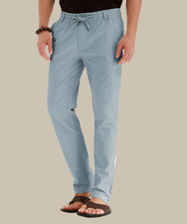 Heren Casual Loszittende Zomerbroek met Elastische Taille