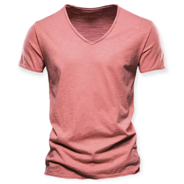 T-shirt voor heren met V-hals