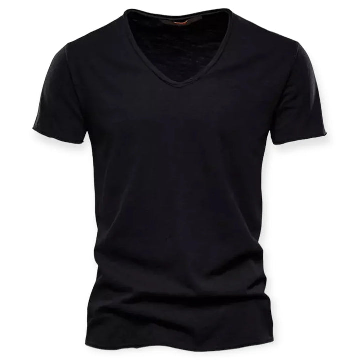 T-shirt voor heren met V-hals