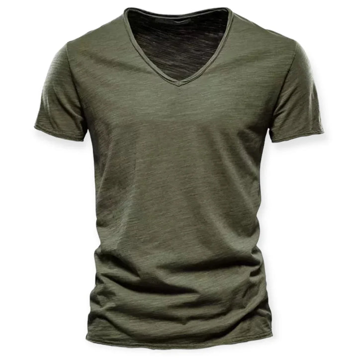 T-shirt voor heren met V-hals