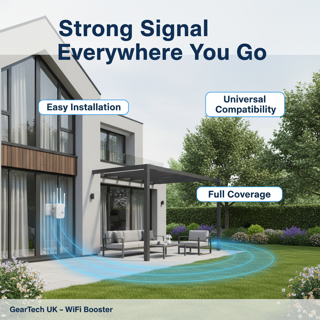 Snelle wifi-versterker tot 1200Mbps