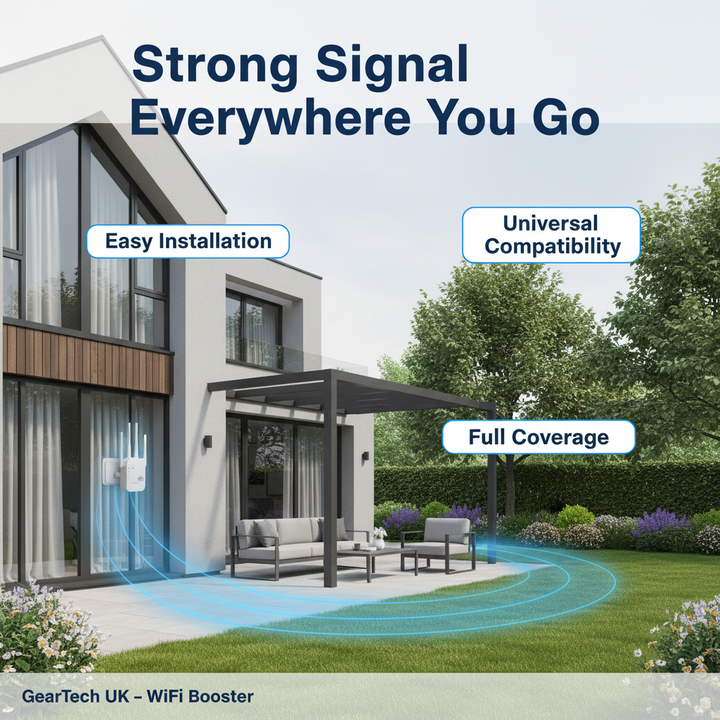 Snelle wifi-versterker tot 1200Mbps