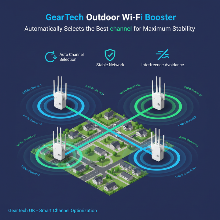 Snelle wifi-versterker tot 1200Mbps