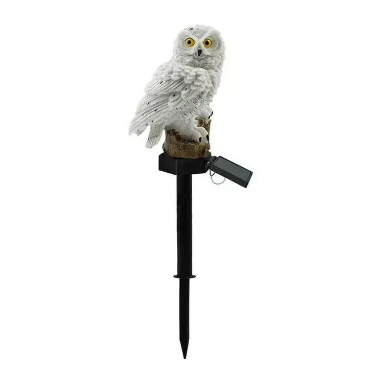 Uilen-tuinlamp op zonne-energie met warmwitte led, waterdicht IP65, 45 cm