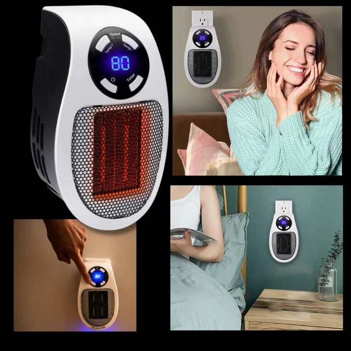 Mini stopcontactkachel met display, timer en draaistekker