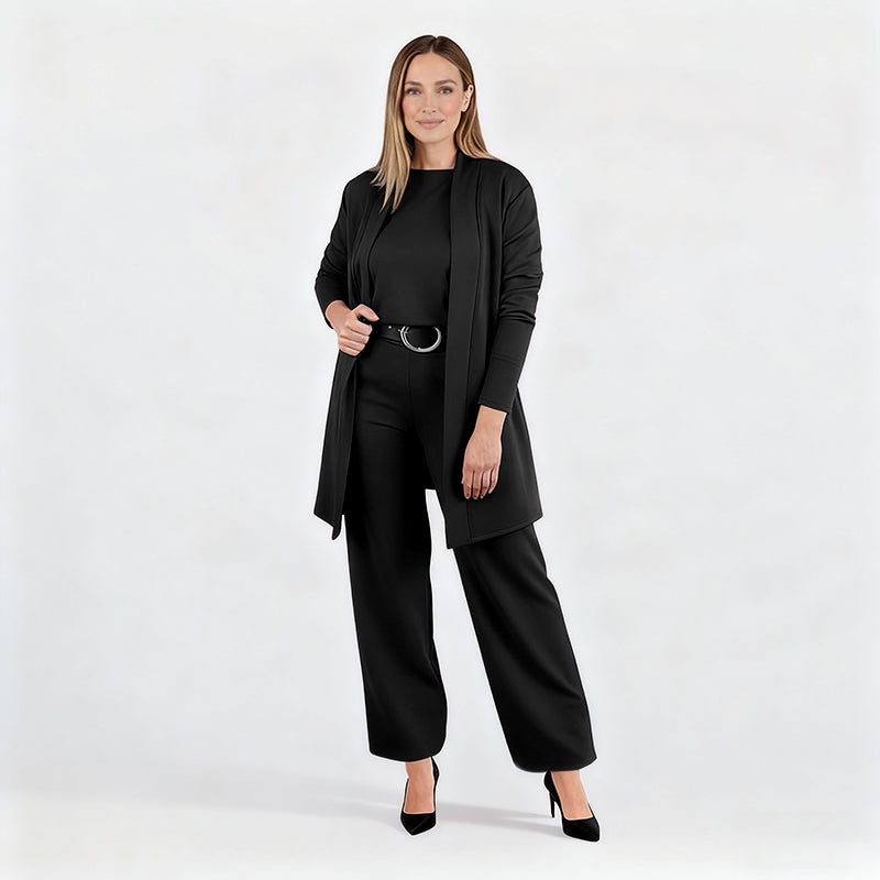 Driedelige comfortset: vest, top en broek
