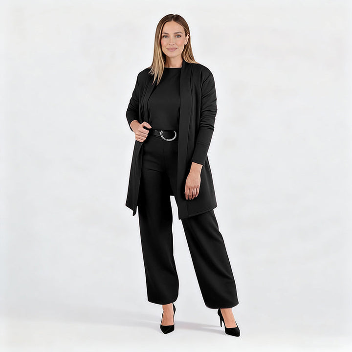 Driedelige comfortset: vest, top en broek