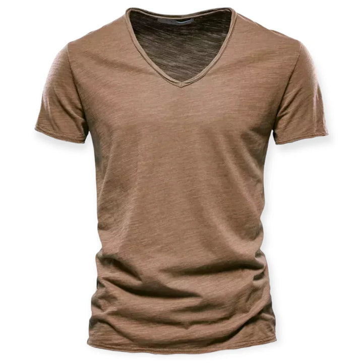 T-shirt voor heren met V-hals
