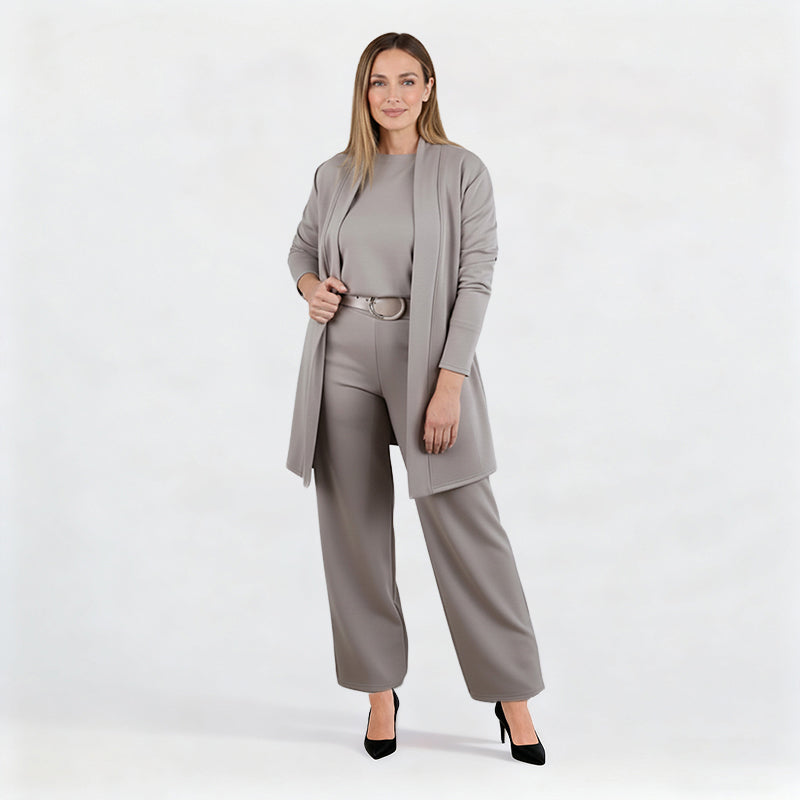 Driedelige comfortset: vest, top en broek