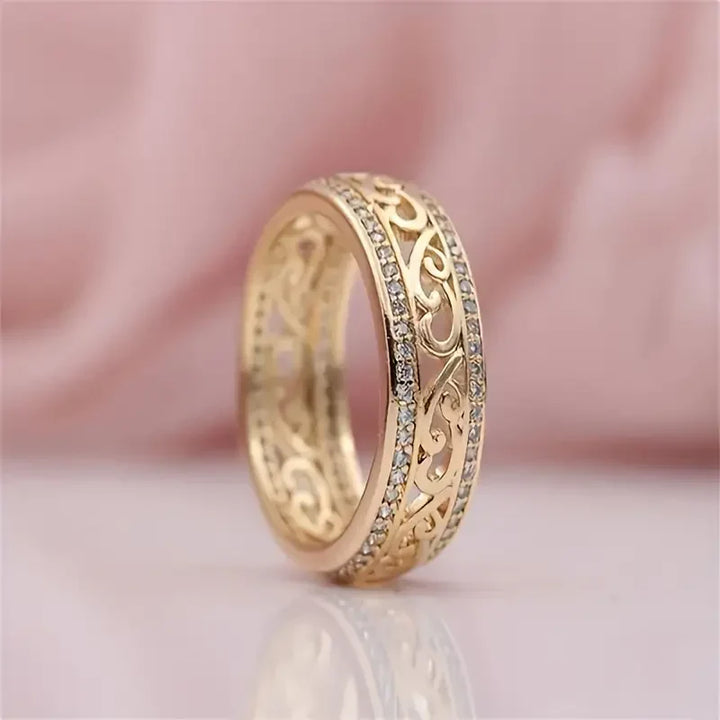 Zachte Gouden Ring met Elegante Holte