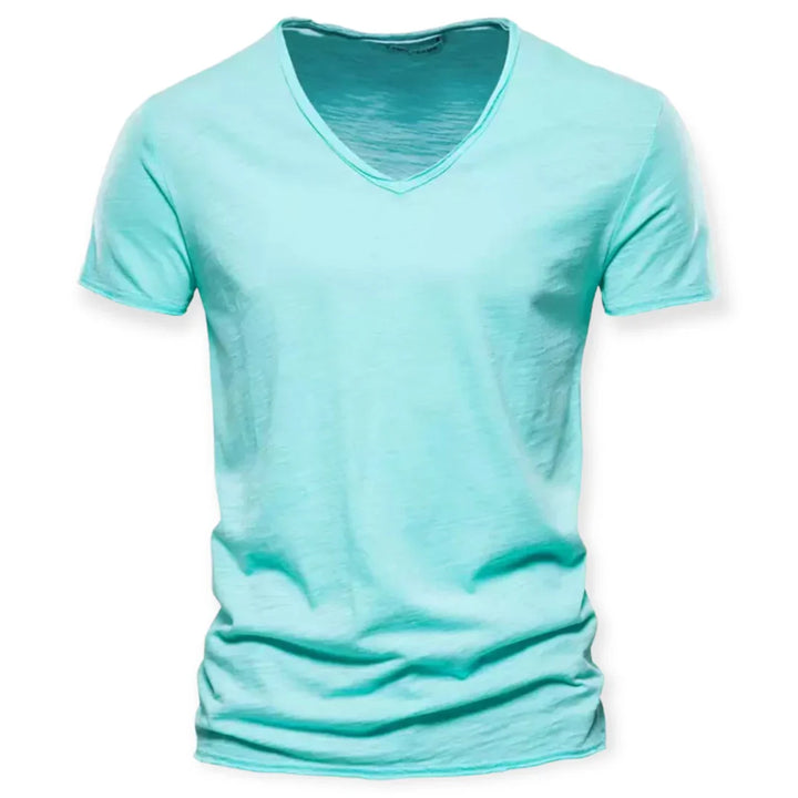 T-shirt voor heren met V-hals