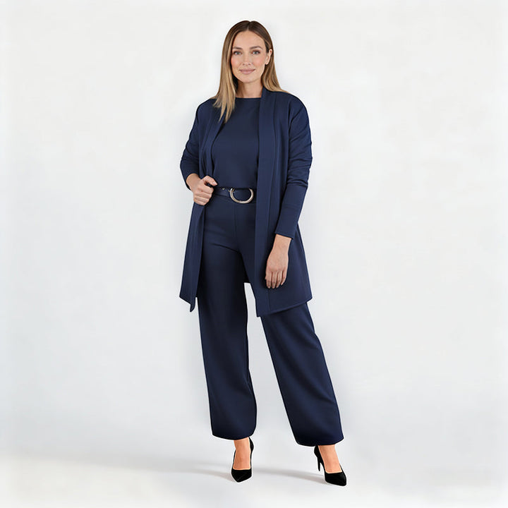 Driedelige comfortset: vest, top en broek