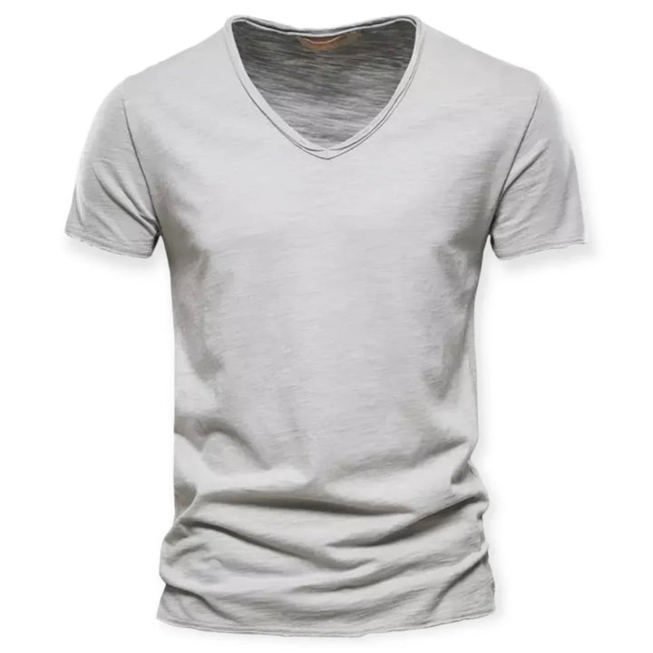 T-shirt voor heren met V-hals