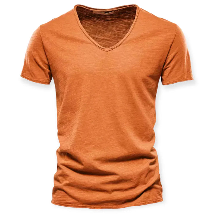 T-shirt voor heren met V-hals