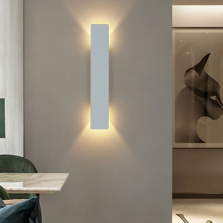 Led-wandlamp voor buiten strakke moderne buitenverlichting met licht omhoog en omlaag