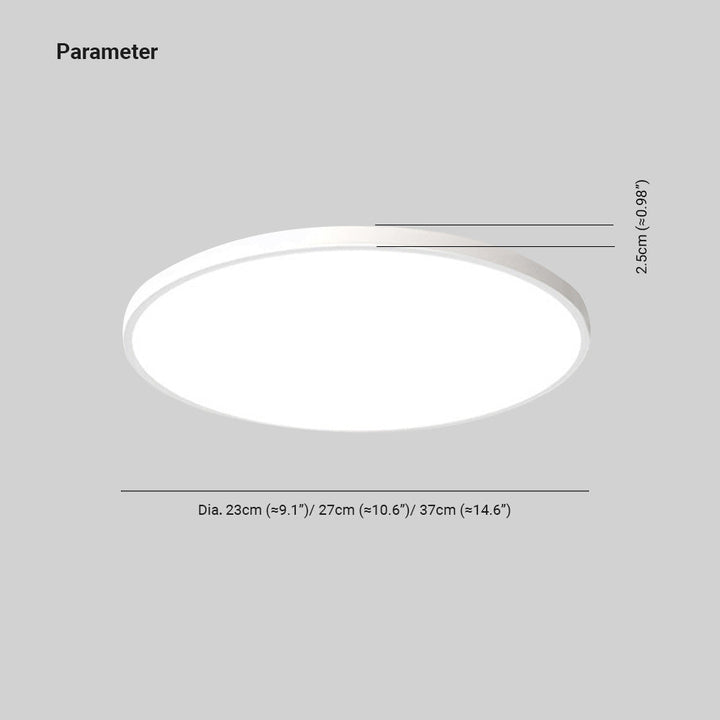 Slanke ronde plafondlamp heldere opbouwlamp voor badkamers &amp; balkons