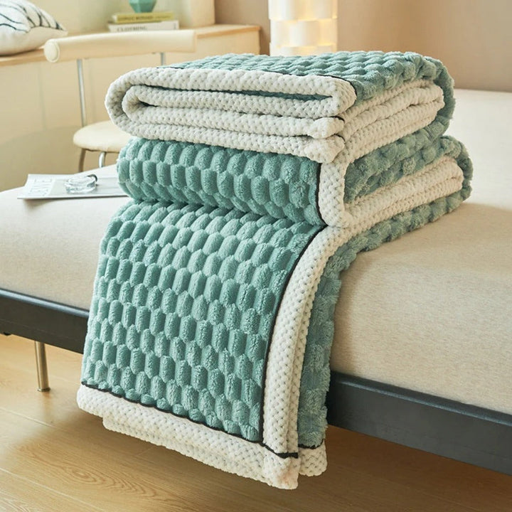 Cloud Cuddle deken, gezellige plaid met bubbeltextuur