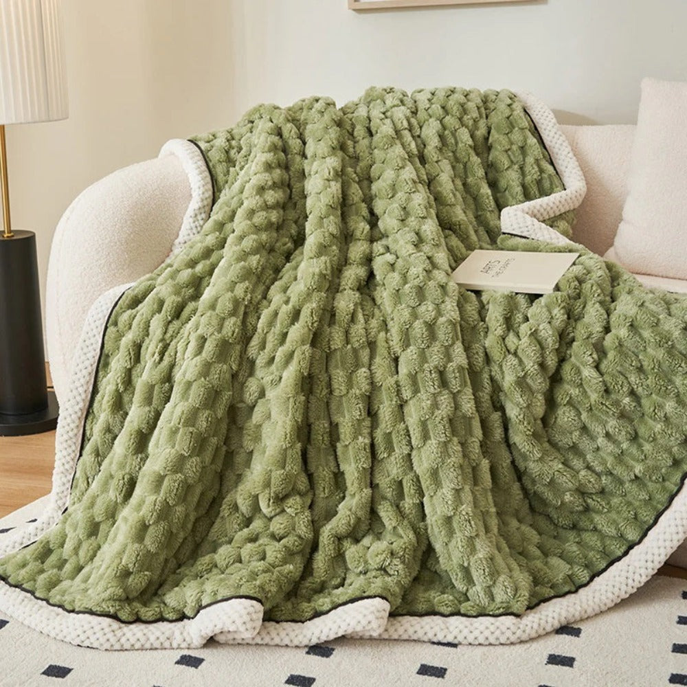 Cloud Cuddle deken, gezellige plaid met bubbeltextuur