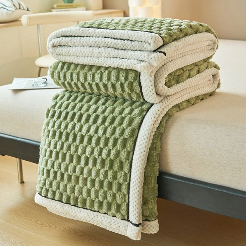 Cloud Cuddle deken, gezellige plaid met bubbeltextuur