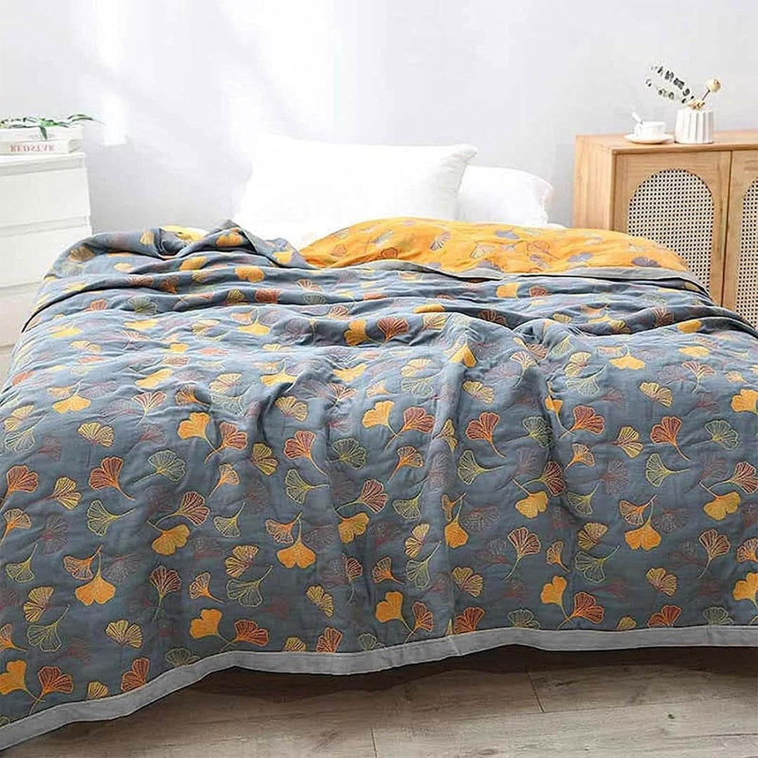 Decoratieve plaid geïnspireerd op de natuur voor in huis