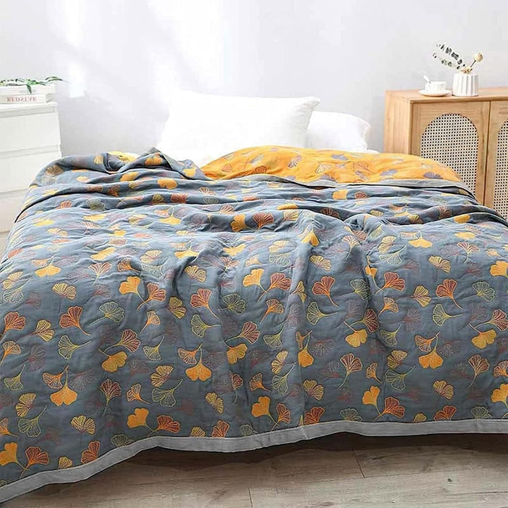 Decoratieve plaid geïnspireerd op de natuur voor in huis