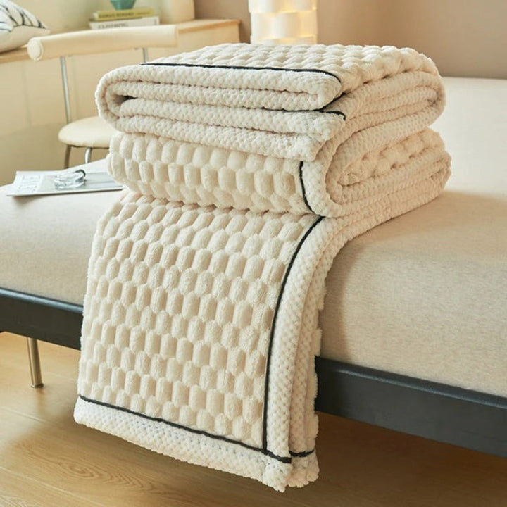 Cloud Cuddle deken, gezellige plaid met bubbeltextuur