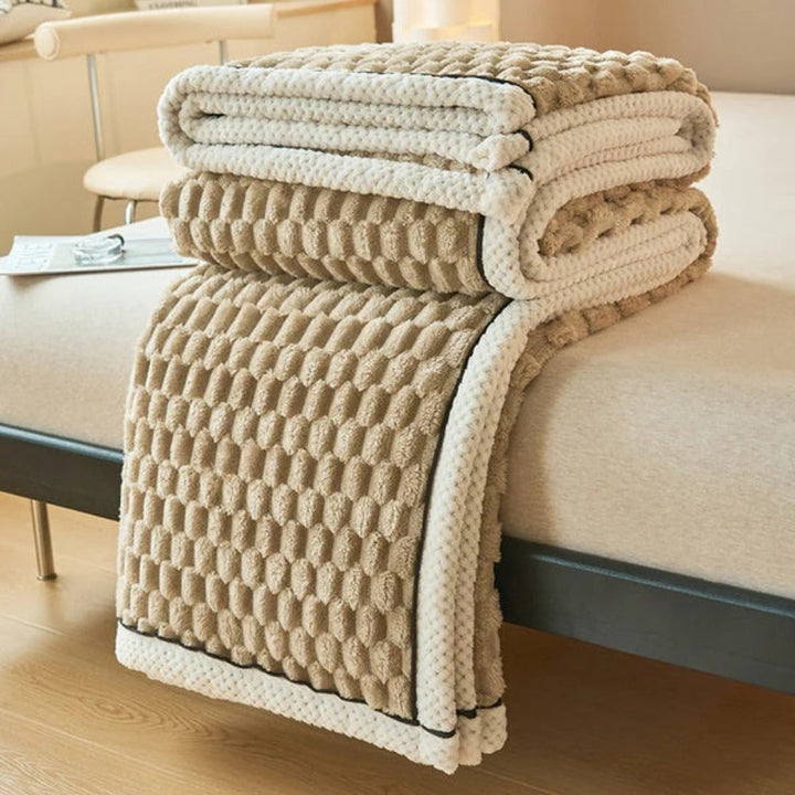 Cloud Cuddle deken, gezellige plaid met bubbeltextuur