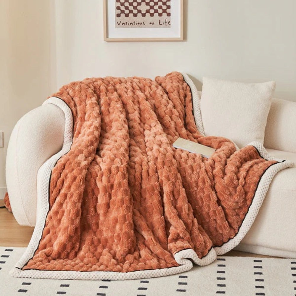 Cloud Cuddle deken, gezellige plaid met bubbeltextuur