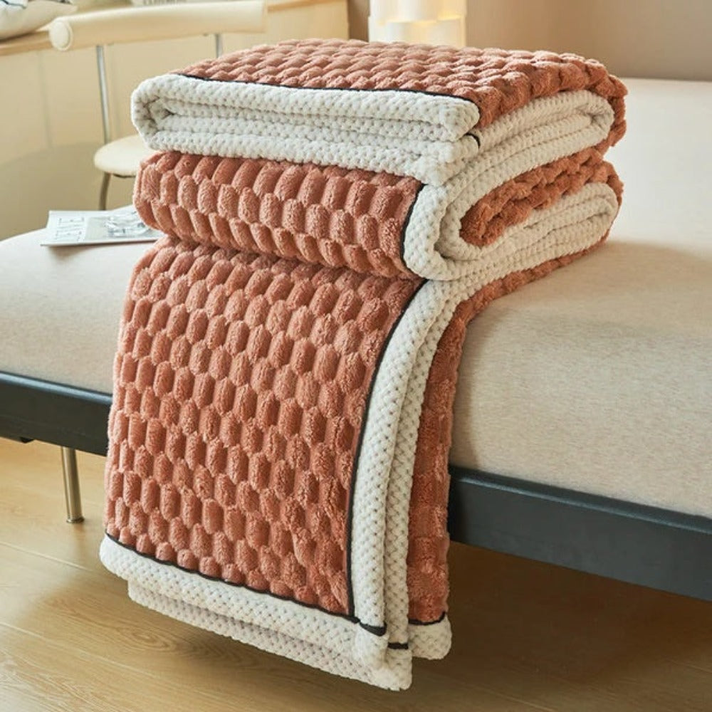 Cloud Cuddle deken, gezellige plaid met bubbeltextuur