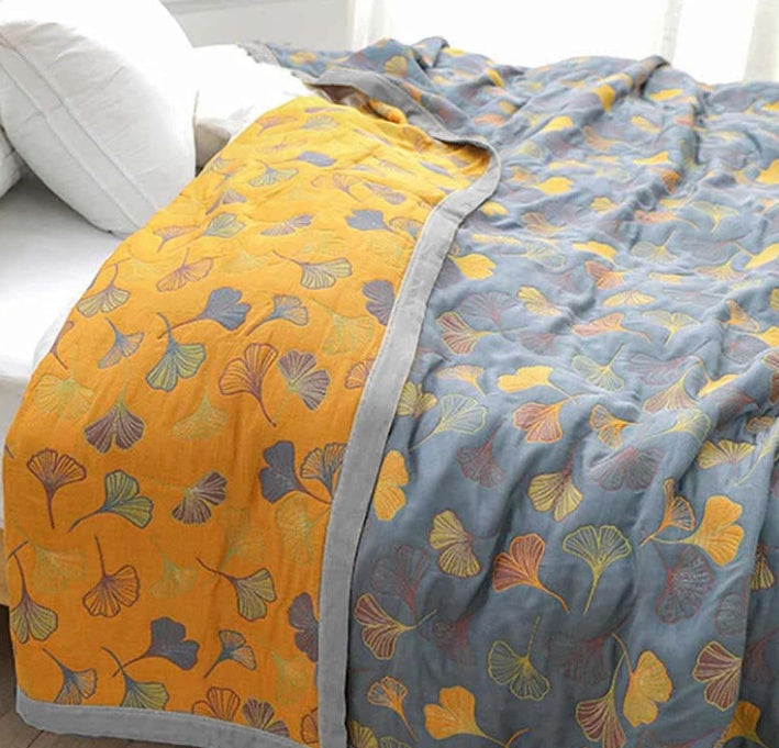 Decoratieve plaid geïnspireerd op de natuur voor in huis