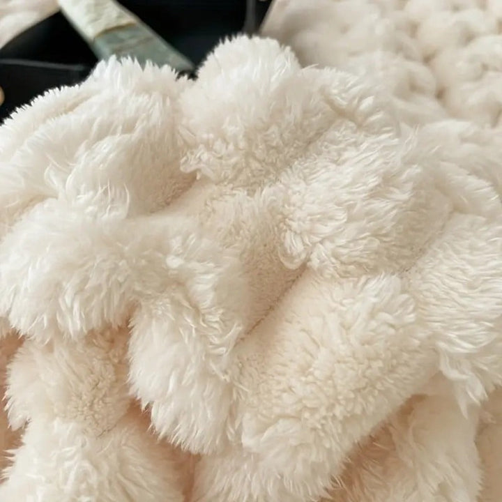 Cloud Cuddle deken, gezellige plaid met bubbeltextuur