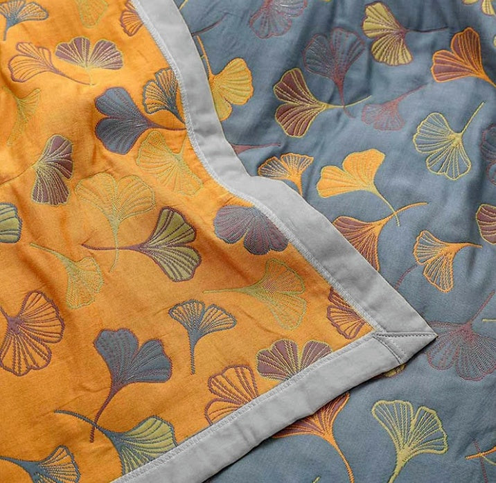 Decoratieve plaid geïnspireerd op de natuur voor in huis
