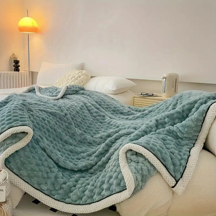 Cloud Cuddle deken, gezellige plaid met bubbeltextuur