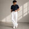 Herenbroek met bandplooien en wijde pijp – casual-moderne broek voor elke dag en onderweg
