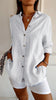 Loszittende Blouse voor dames - Luchtig en Comfortabel - Met knopen sluiting