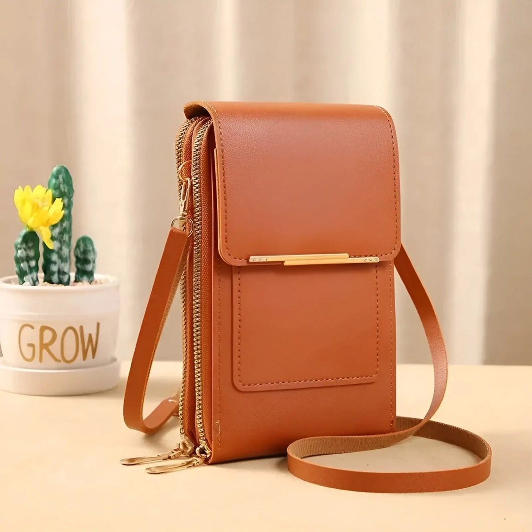 Trendy Leren Anti-Diefstal Dames Schoudertas - SecureStyle