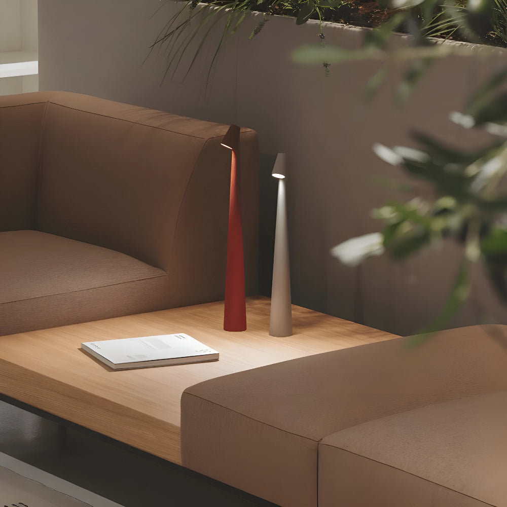 Draadloze LED Tafellamp | Lamp voor Woonkamer en Bureau | Moderne Tafellamp op Batterij | VivaLume