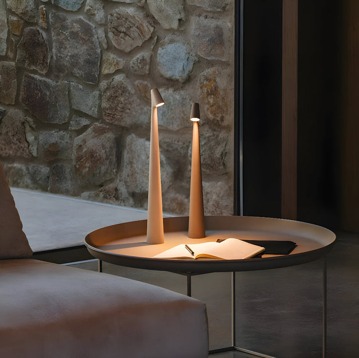 Draadloze LED Tafellamp | Lamp voor Woonkamer en Bureau | Moderne Tafellamp op Batterij | VivaLume