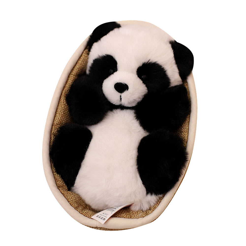 Pluche Panda met Uitneembaar Mandje – Zachte & Decoratieve Vulling – 20 cm