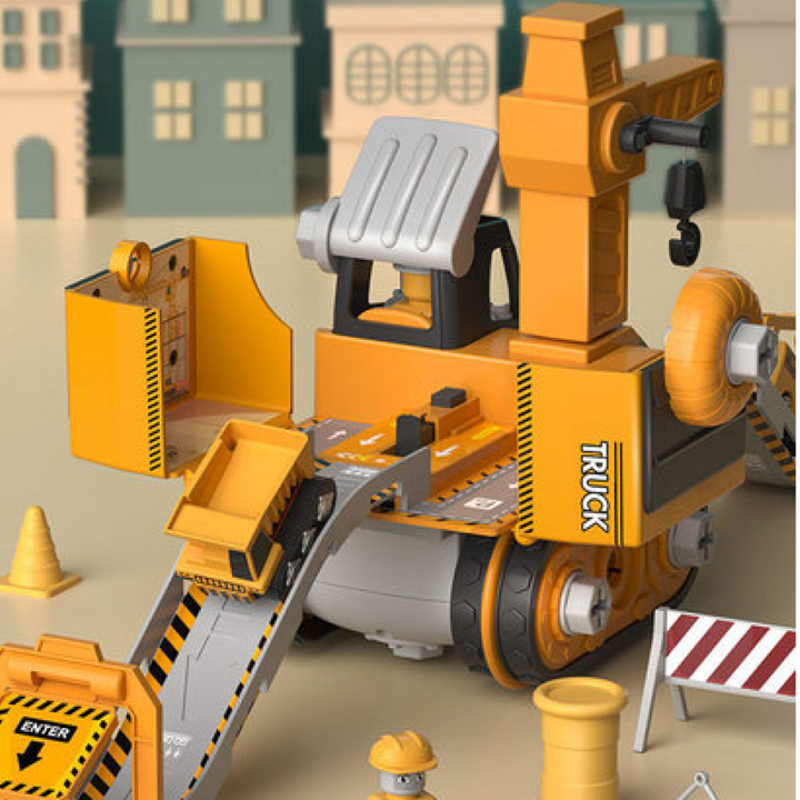 LittleBuilder Speelset - Vrachtwagen, Graafmachine & Kraan