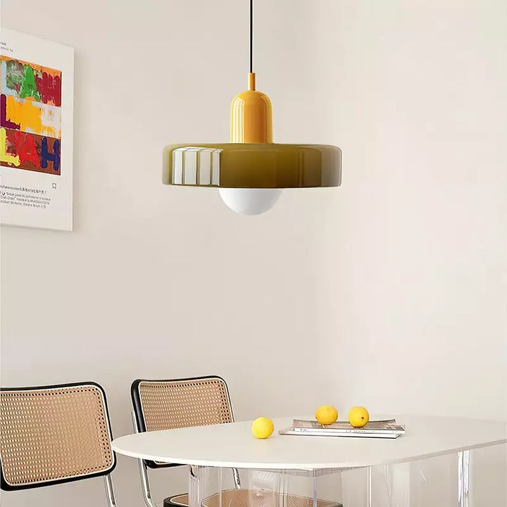 Kleurrijke hanglamp | Bauhaus-stijl | Artistiek design