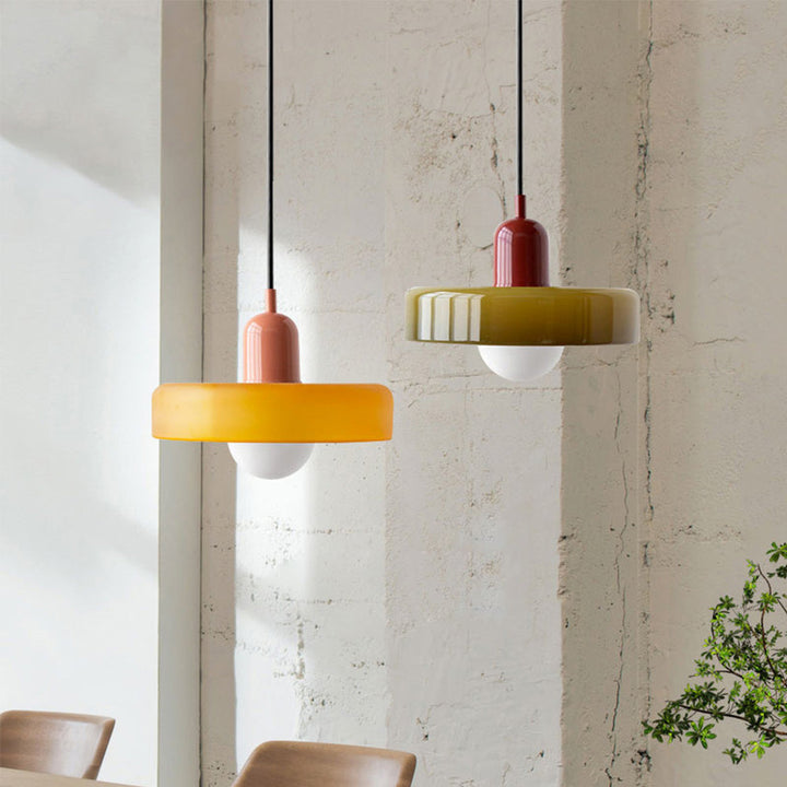 Kleurrijke hanglamp | Bauhaus-stijl | Artistiek design