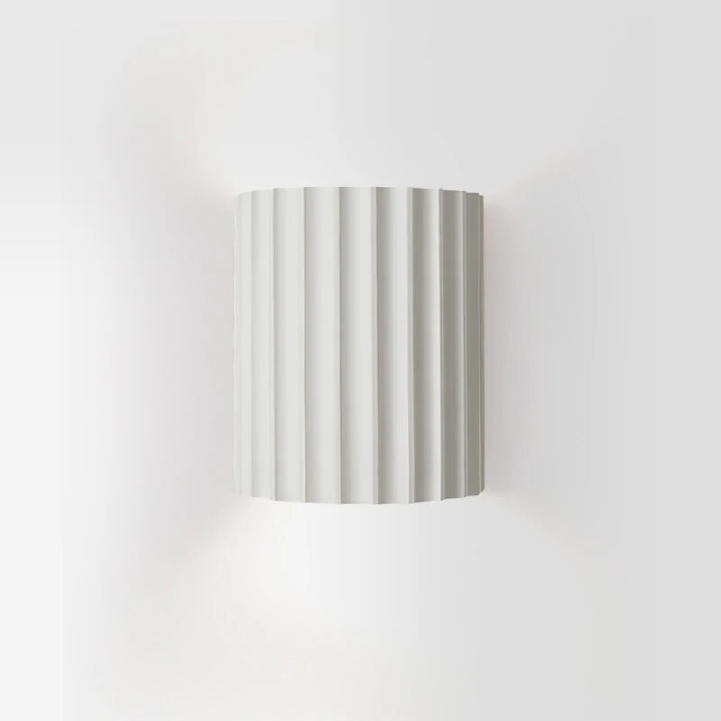 Wandlamp voor binnen modern geribbeld armatuur met licht omhoog en omlaag