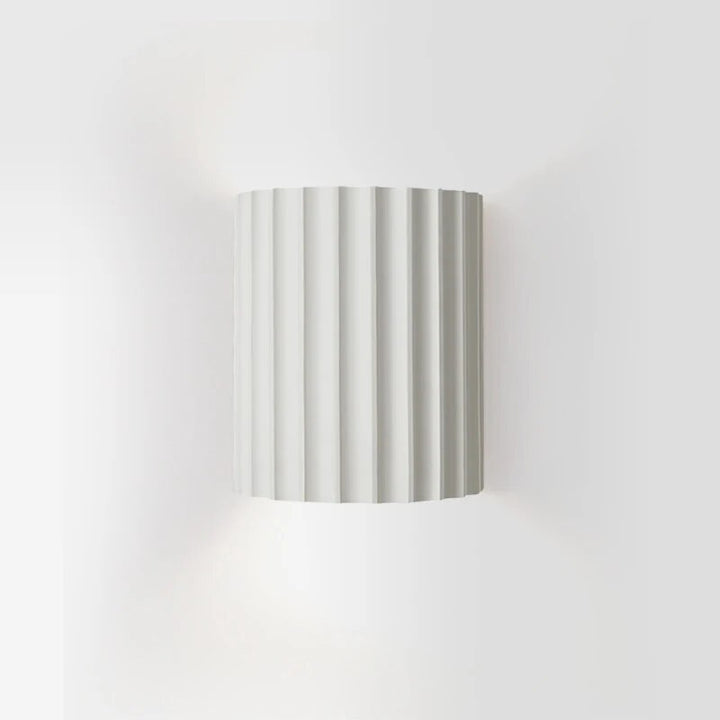 Wandlamp voor binnen modern geribbeld armatuur met licht omhoog en omlaag