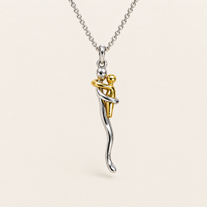 Hanger-ketting voor dochter of kleinkind in zilver- en goudkleur
