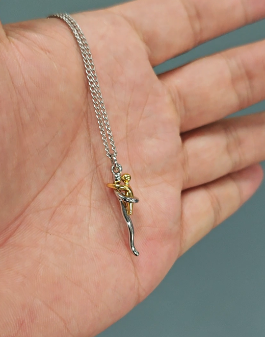 Hanger-ketting voor dochter of kleinkind in zilver- en goudkleur